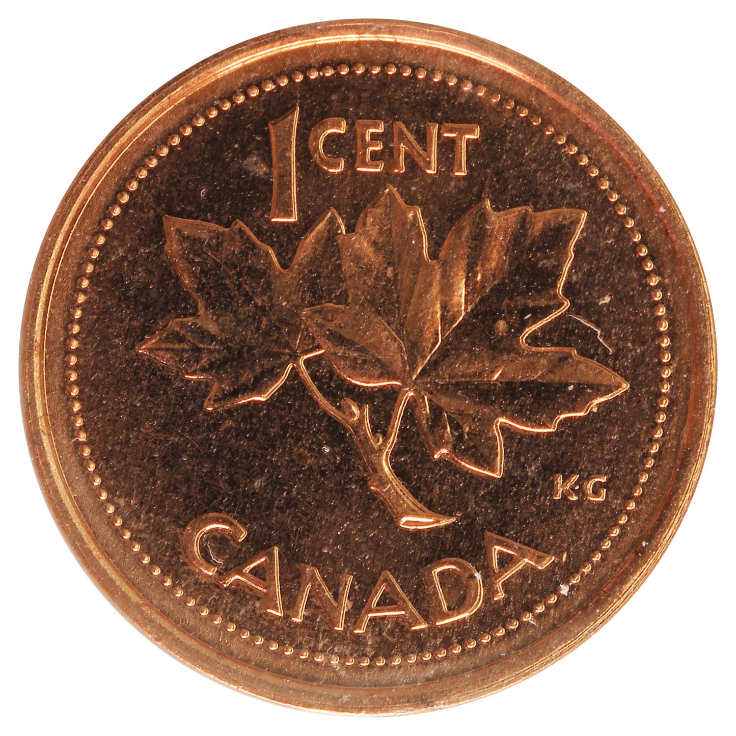 2002 Canada 1-cent ICCS Certified MS66 Red