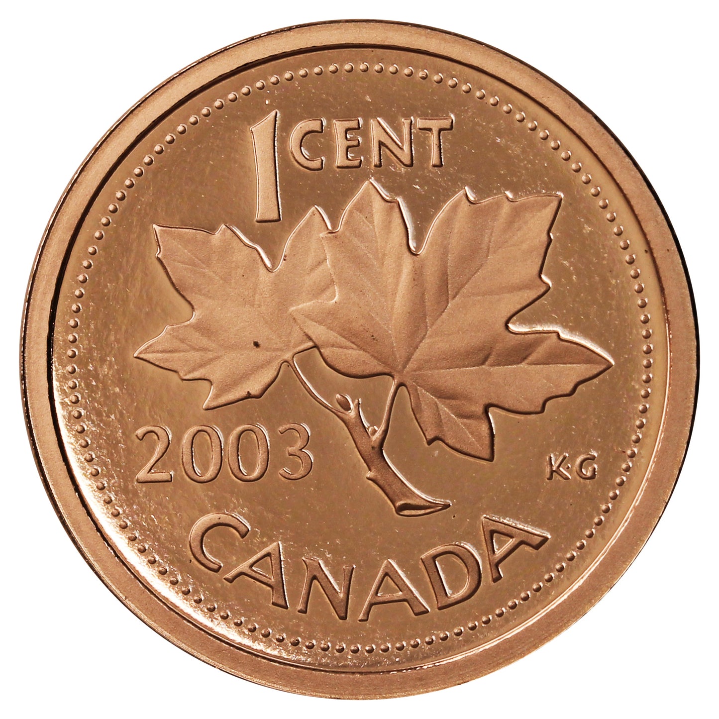 2003 Canada 1-cent Proof
