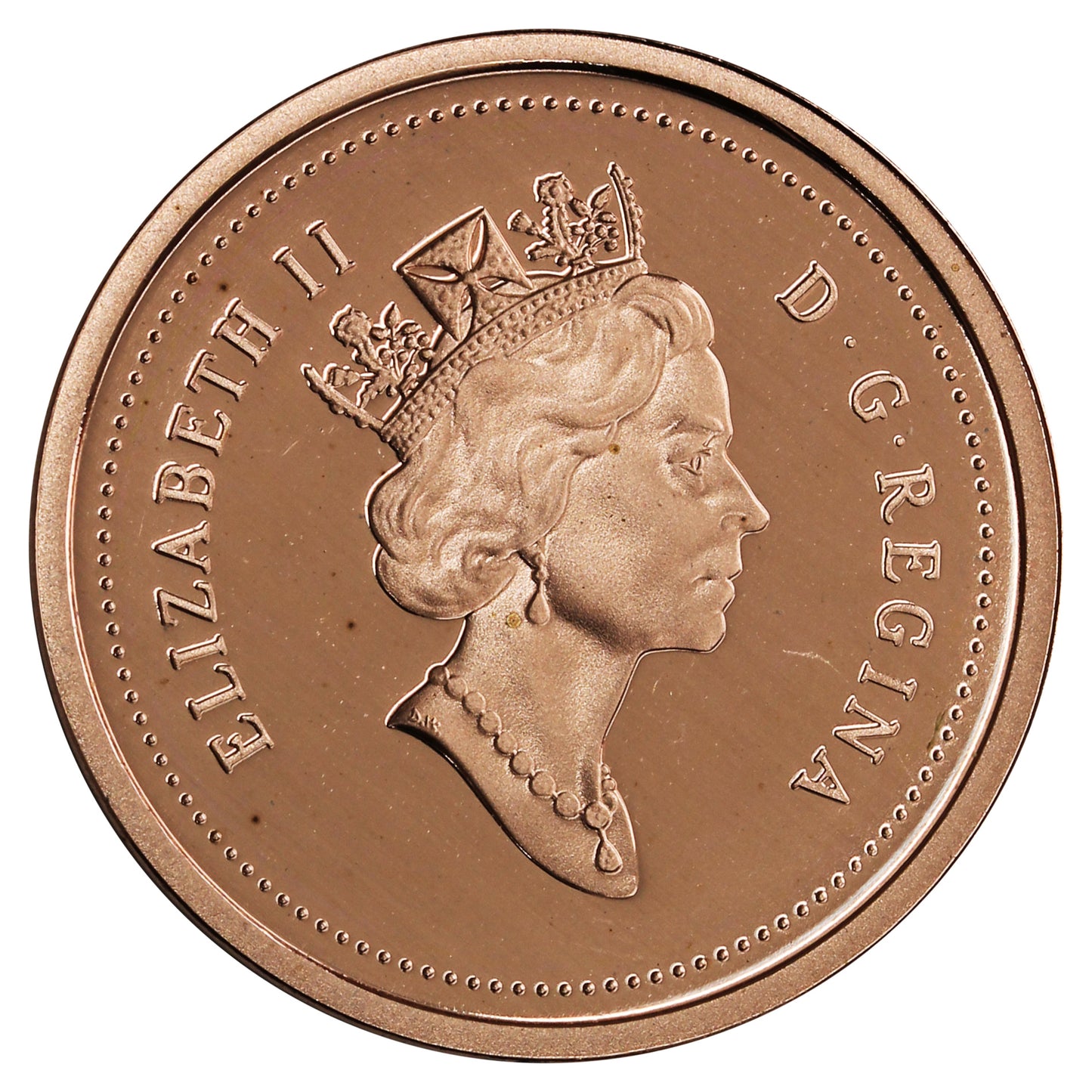 2003 Old Effigy Gold Plated Canada 1-cent Proof