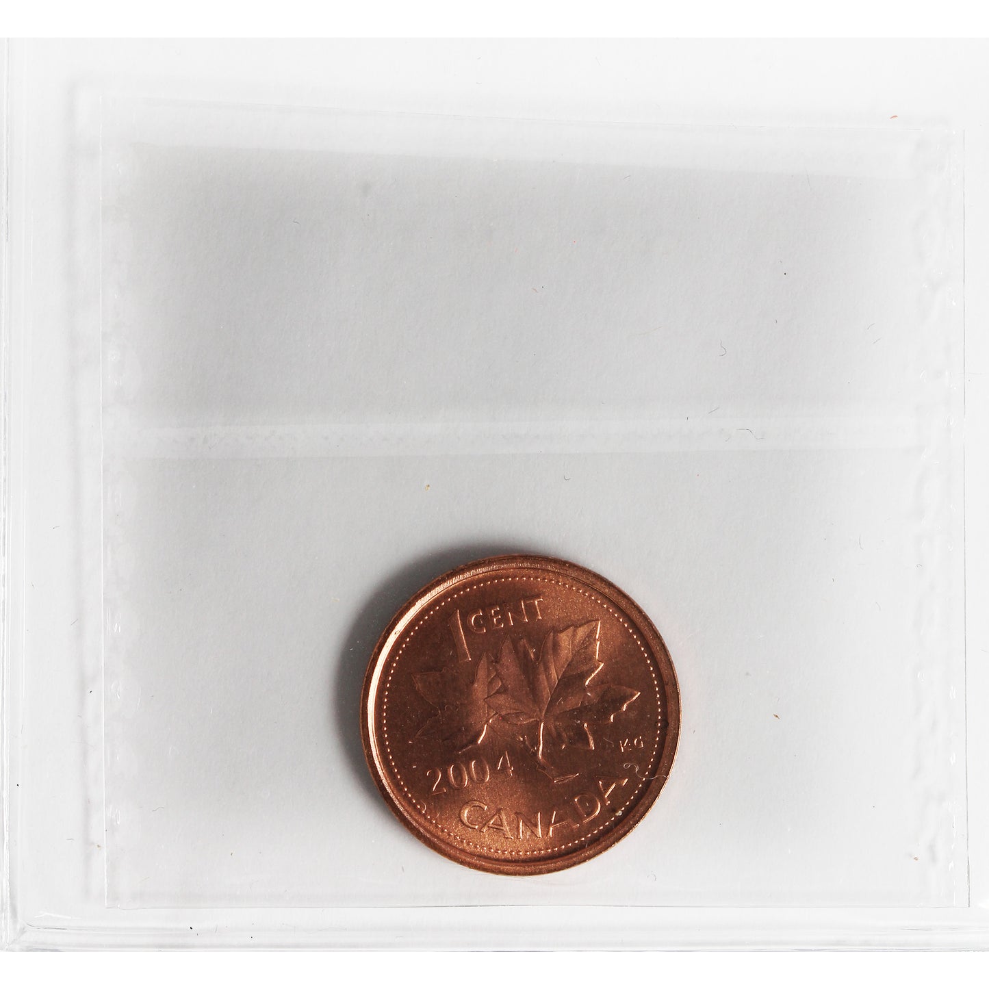 2004 Canada 1-cent ICCS Certified MS-65 Red