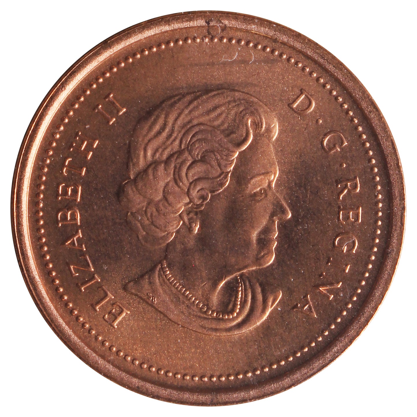 2004 Canada 1-cent ICCS Certified MS-65 Red