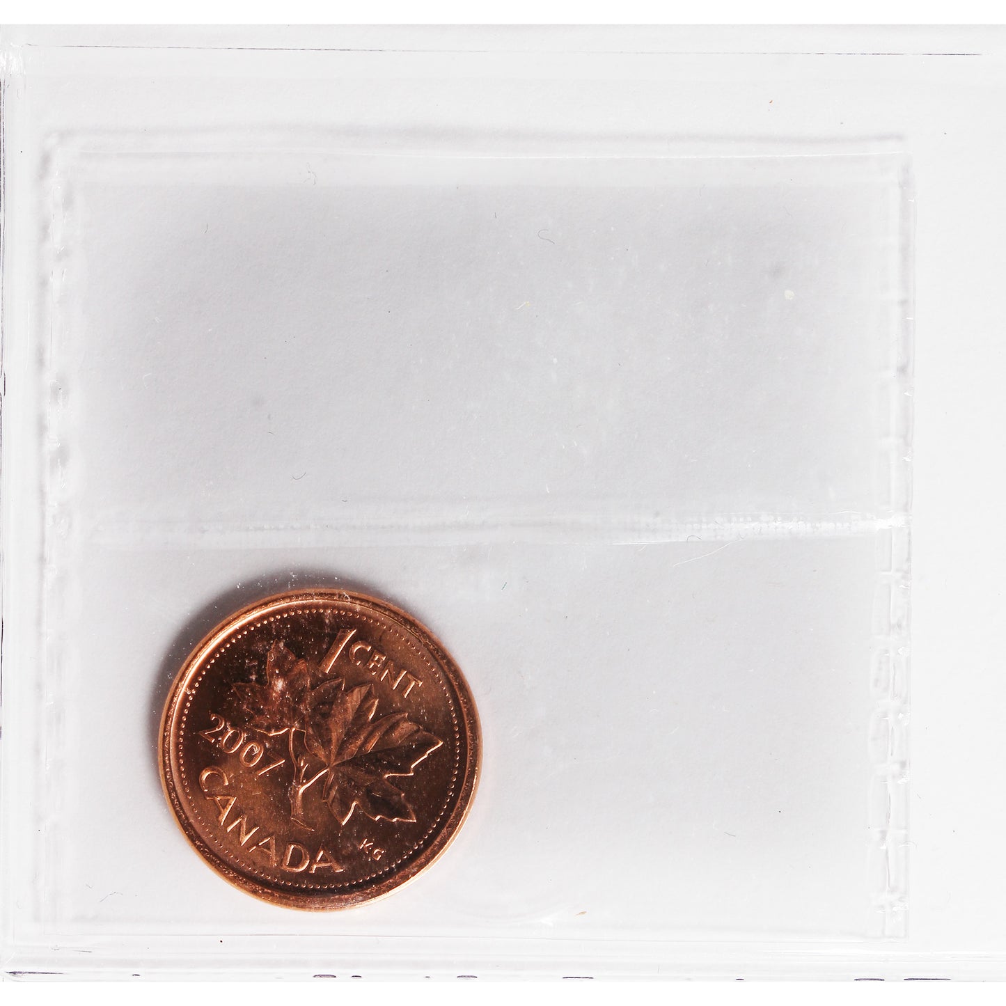 2007 Magnetic Canada 1-cent ICCS Certified MS-67 Red