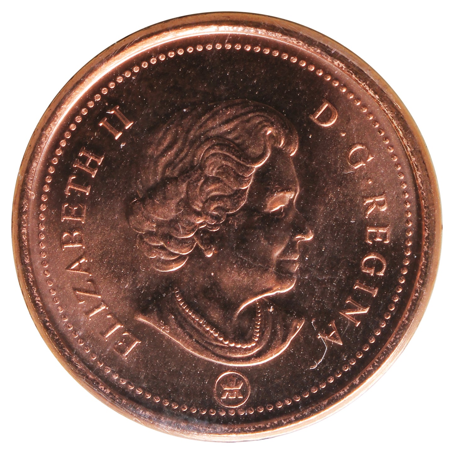 2007 Magnetic Canada 1-cent ICCS Certified MS-67 Red