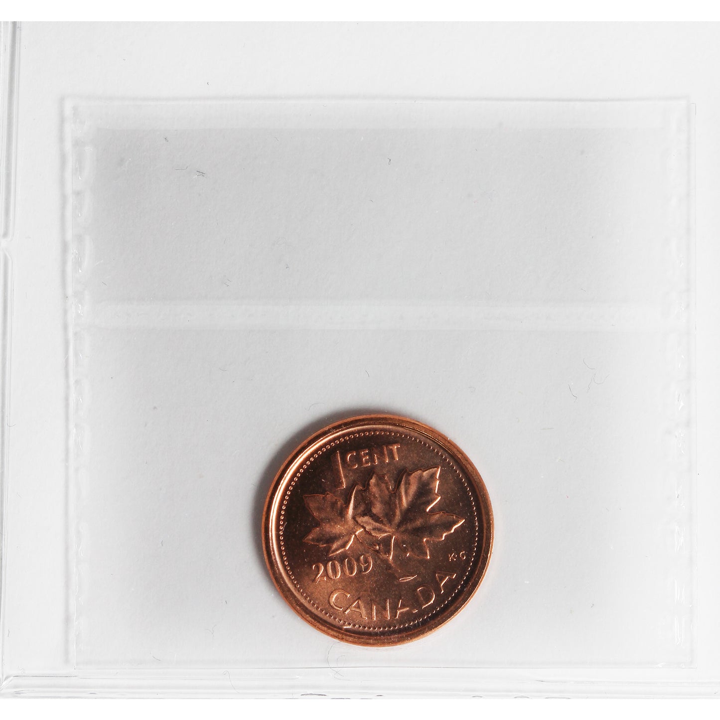 2009 Magnetic Canada 1-cent ICCS Certified MS66 Red
