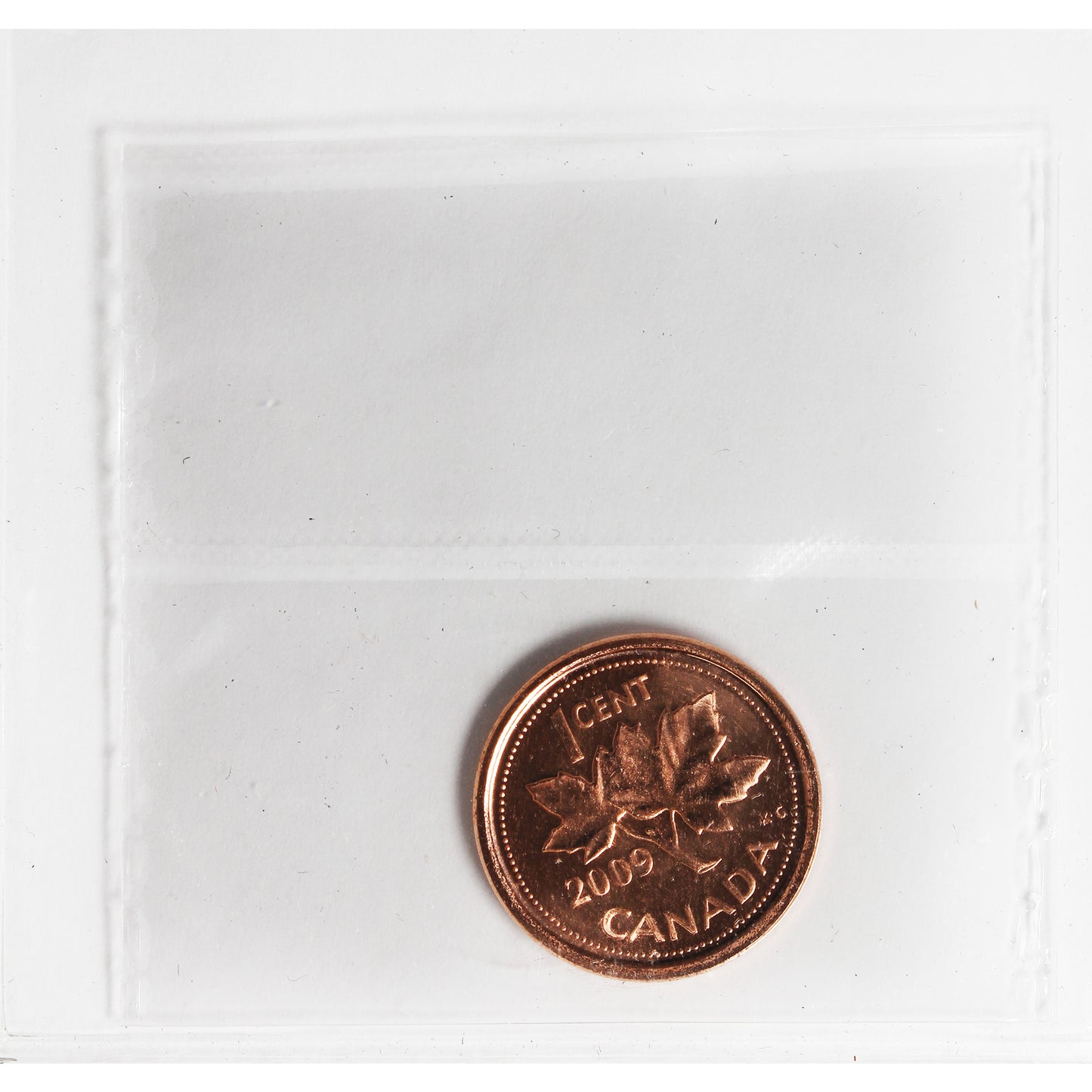 2009 Magnetic Canada 1-cent ICCS Certified MS65 Red