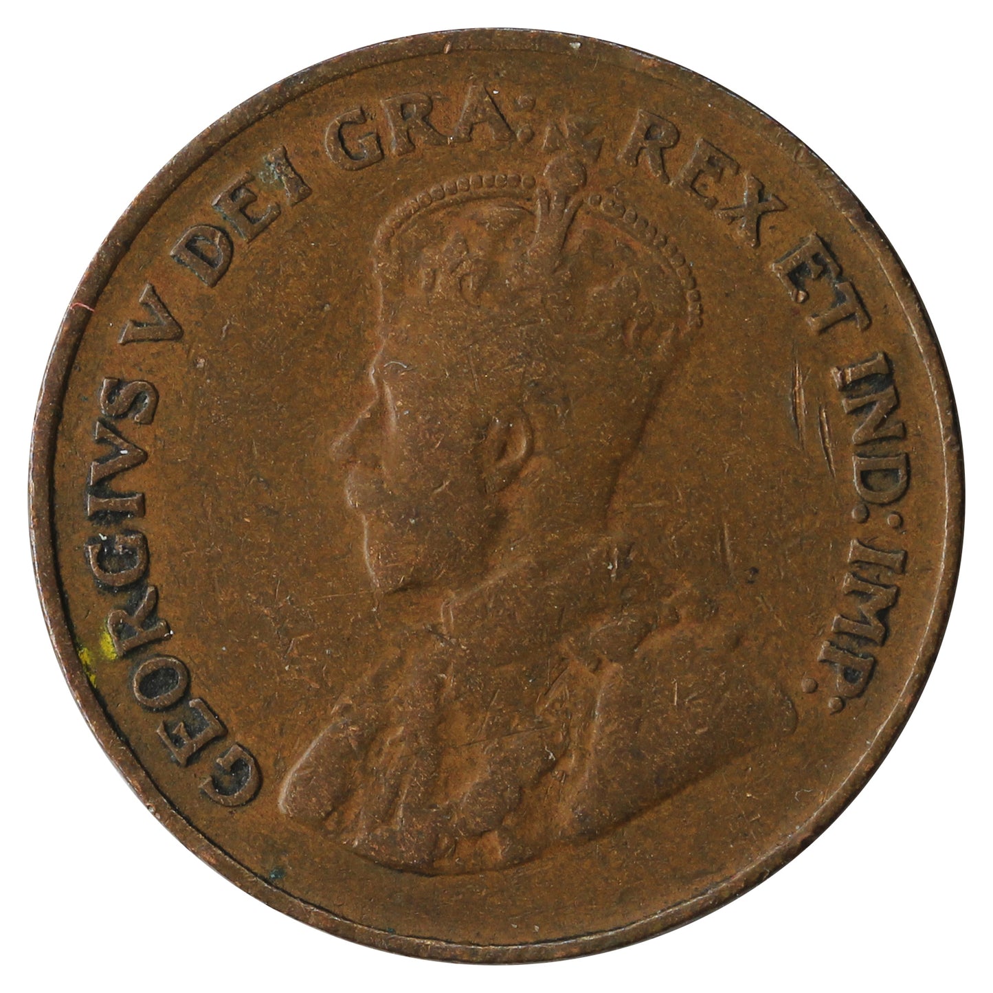 1920 Small Canada 1-cent Circulated