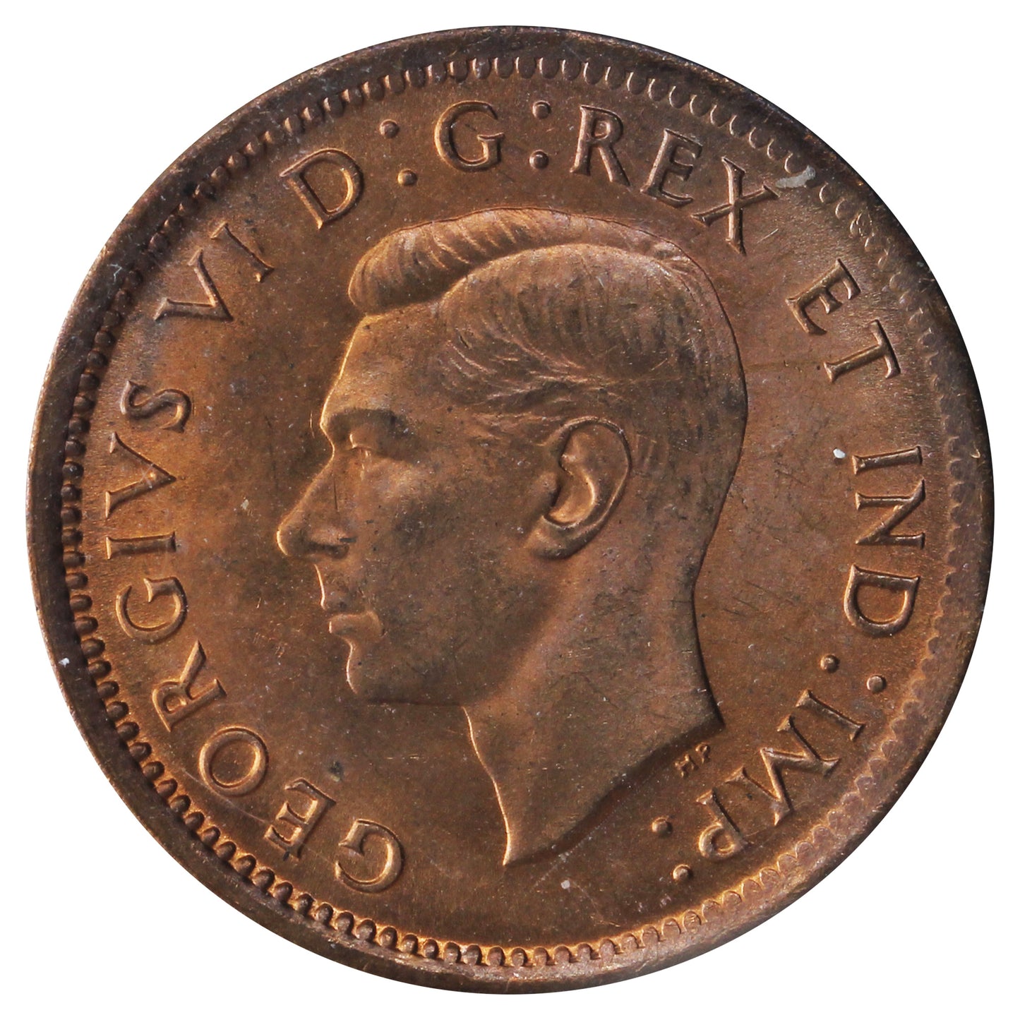 1939 Canada 1-cent ICCS Certified MS66 Red (XMY 378)