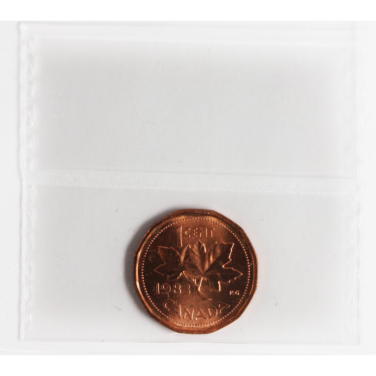 1983 Near Beads Canada 1-cent ICCS Certified MS-64 Red