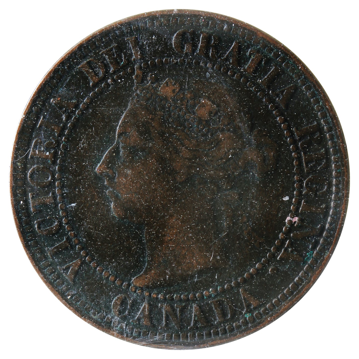 1891 SLSD, Obv. 3 Canada 1-cent ICCS Certified F-12