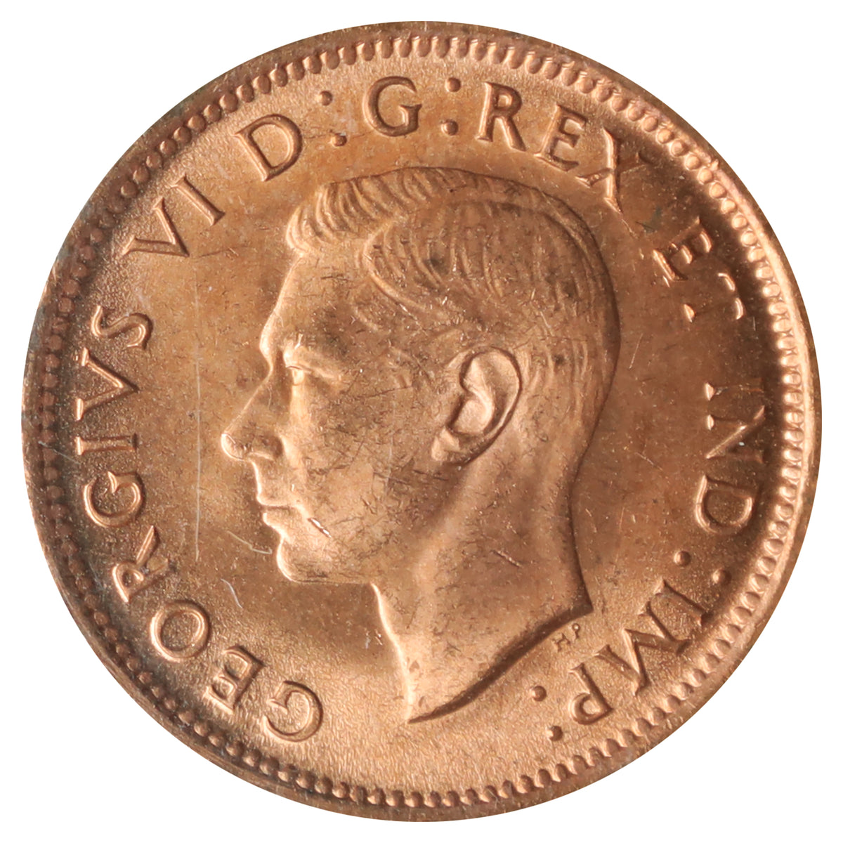 1940 Canada 1-cent ICCS Certified MS65 Red