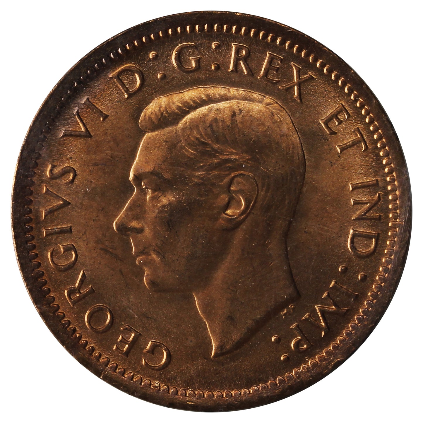 1937 Canada 1-cent ICCS Certified MS65 Red