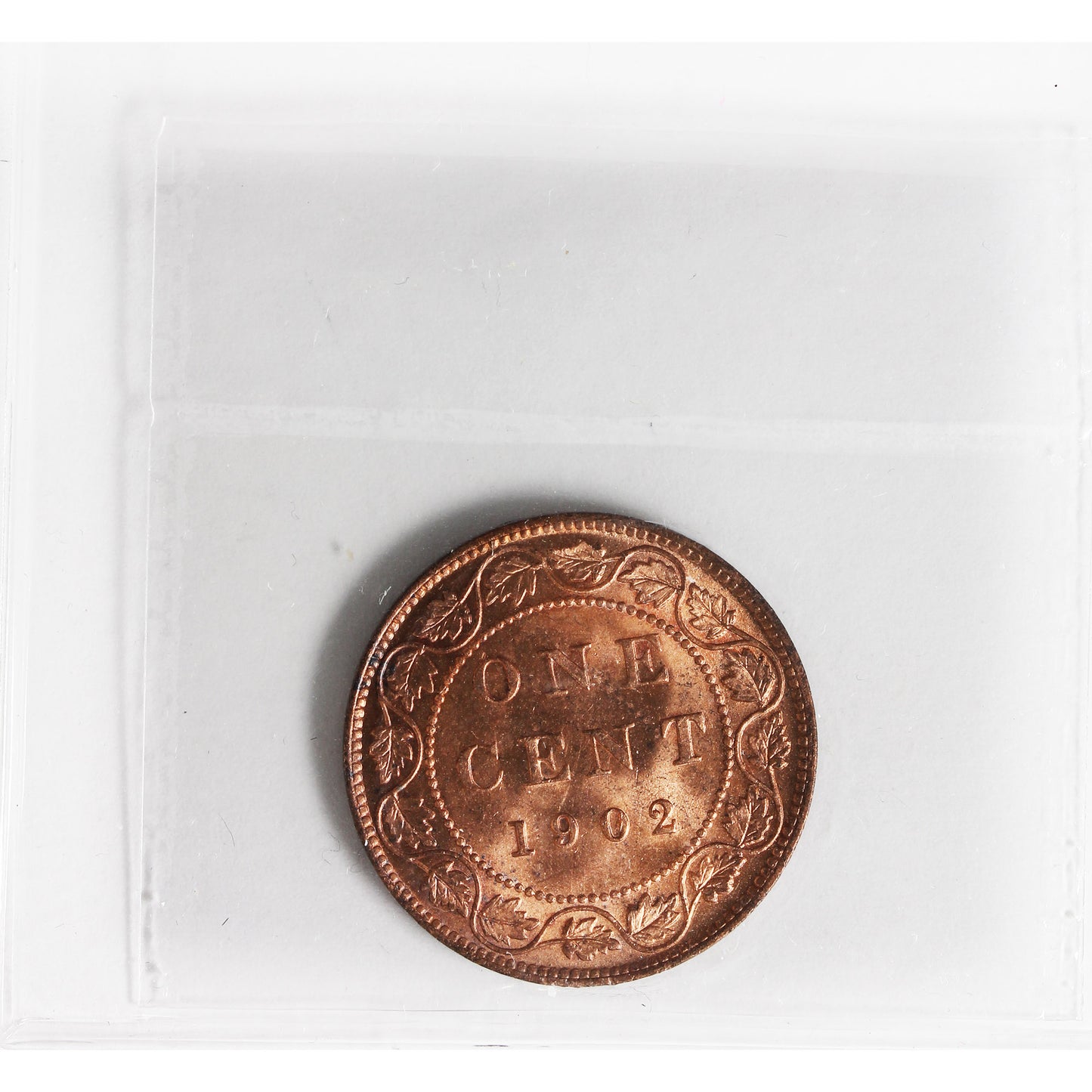 1902 Canada 1-cent ICCS Certified MS-64 Red