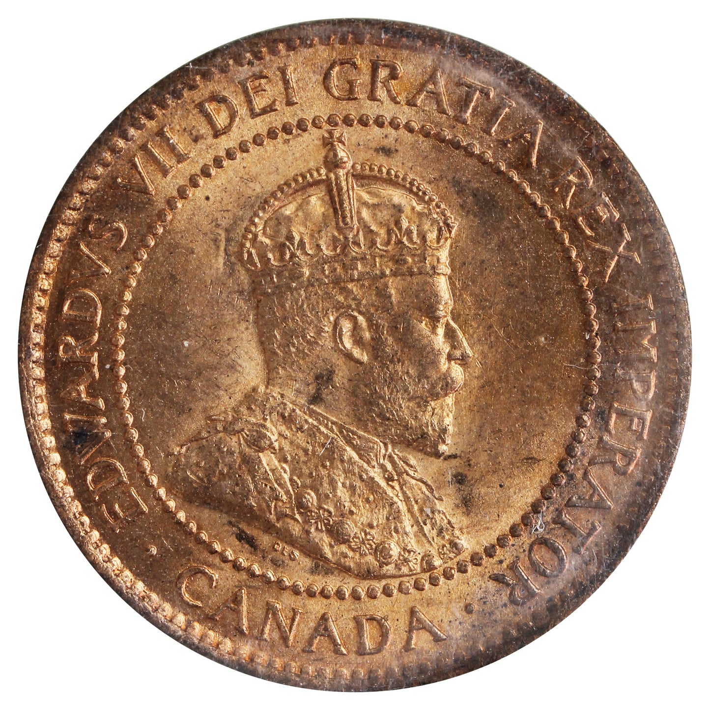 1902 Canada 1-cent ICCS Certified MS-64 Red