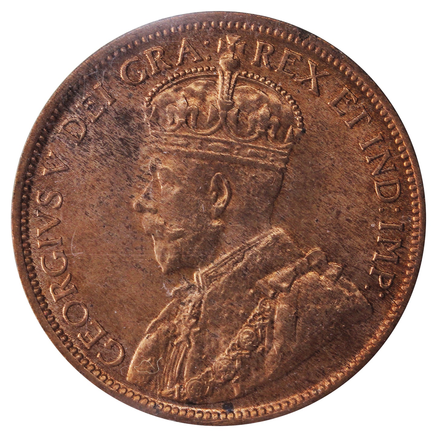 1918 Canada 1-cent ICCS Certified MS63 Red