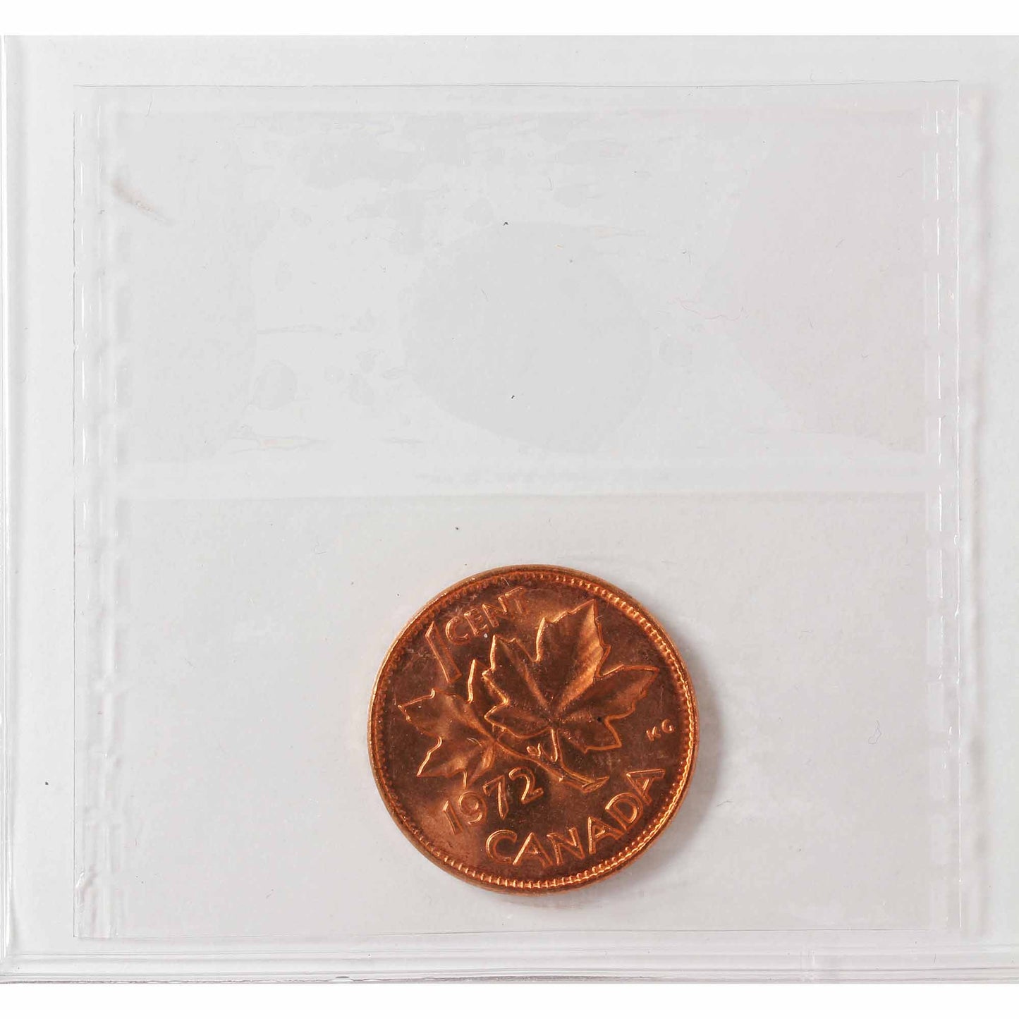 1972 Canada 1-cent ICCS Certified MS-65 Red