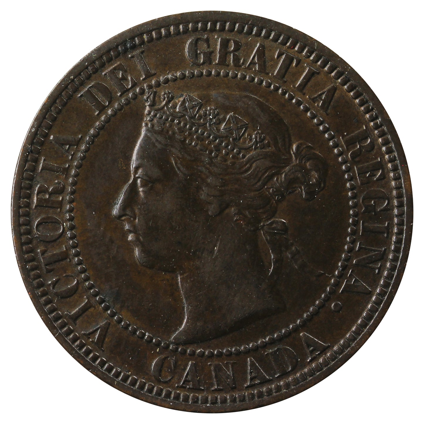 1882H Obv. 2 Canada 1-cent Extra Fine (EF40)