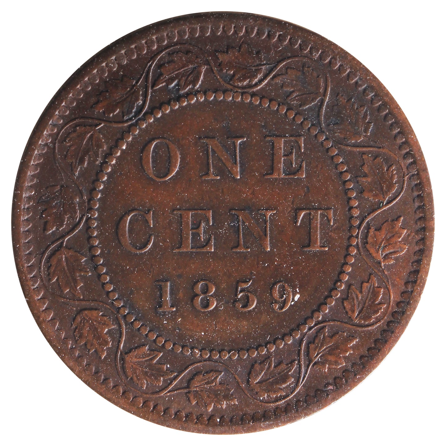 1859 DP N9 Canada 1-cent ICCS Certified EF40