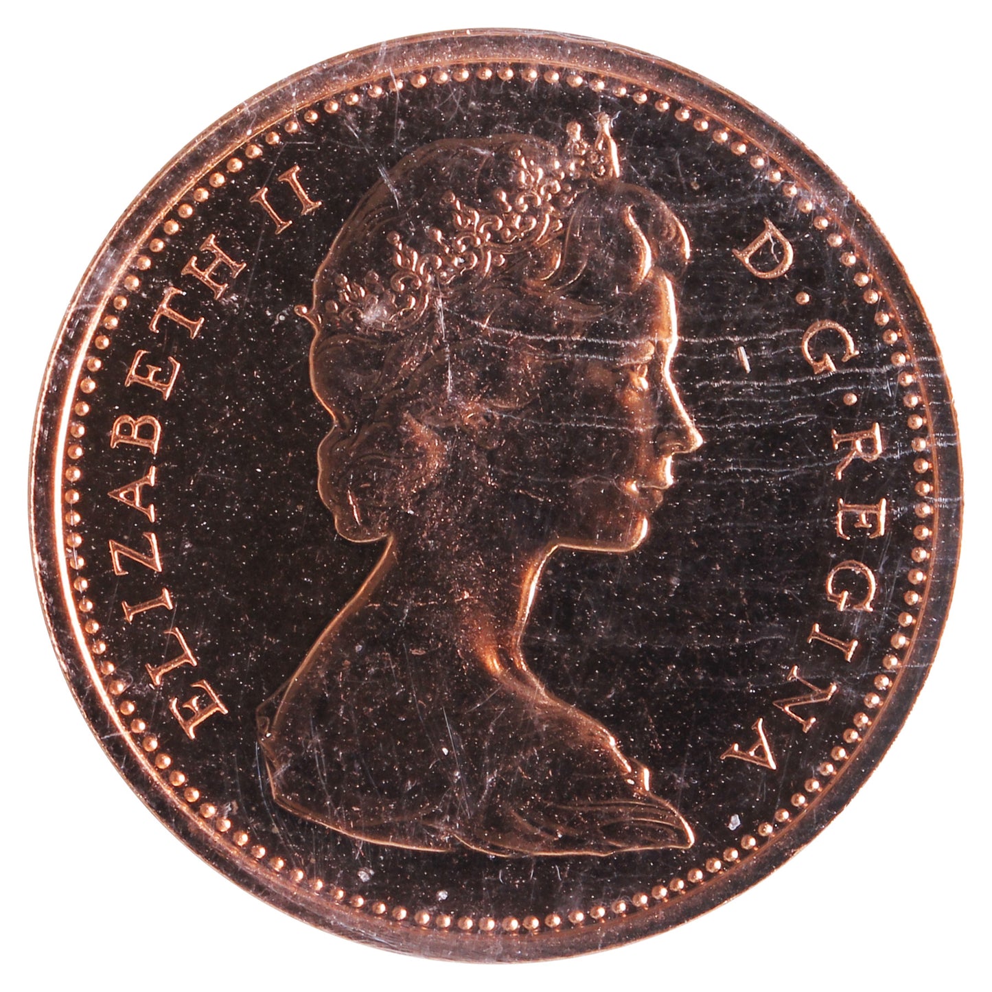 1972 Canada 1-cent ICCS Certified PL66 Red
