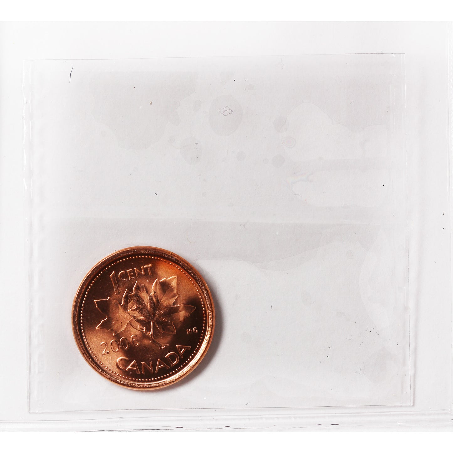 2006 Logo Magnetic Canada 1-cent ICCS Certified MS64 Red