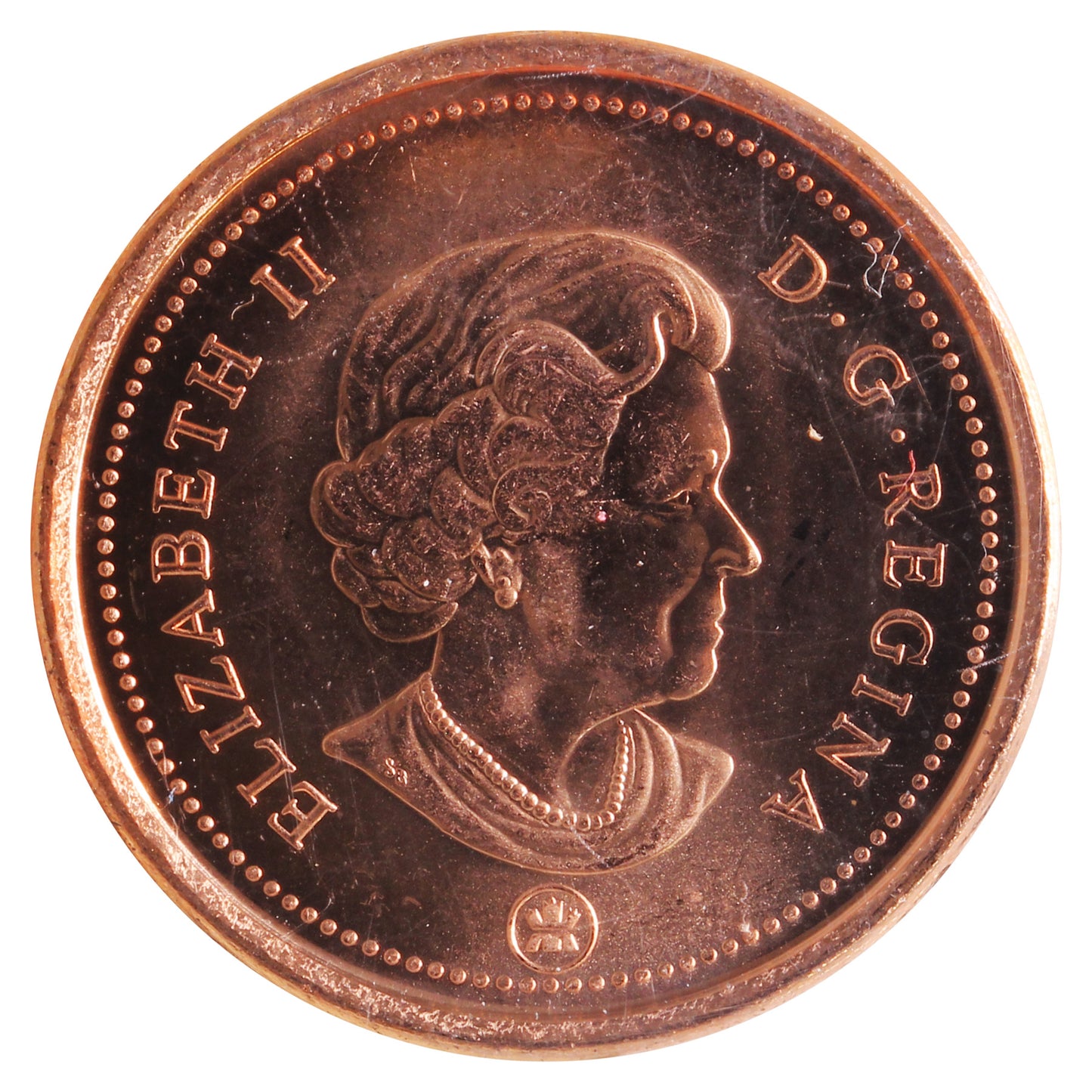 2006 Logo Magnetic Canada 1-cent ICCS Certified MS64 Red