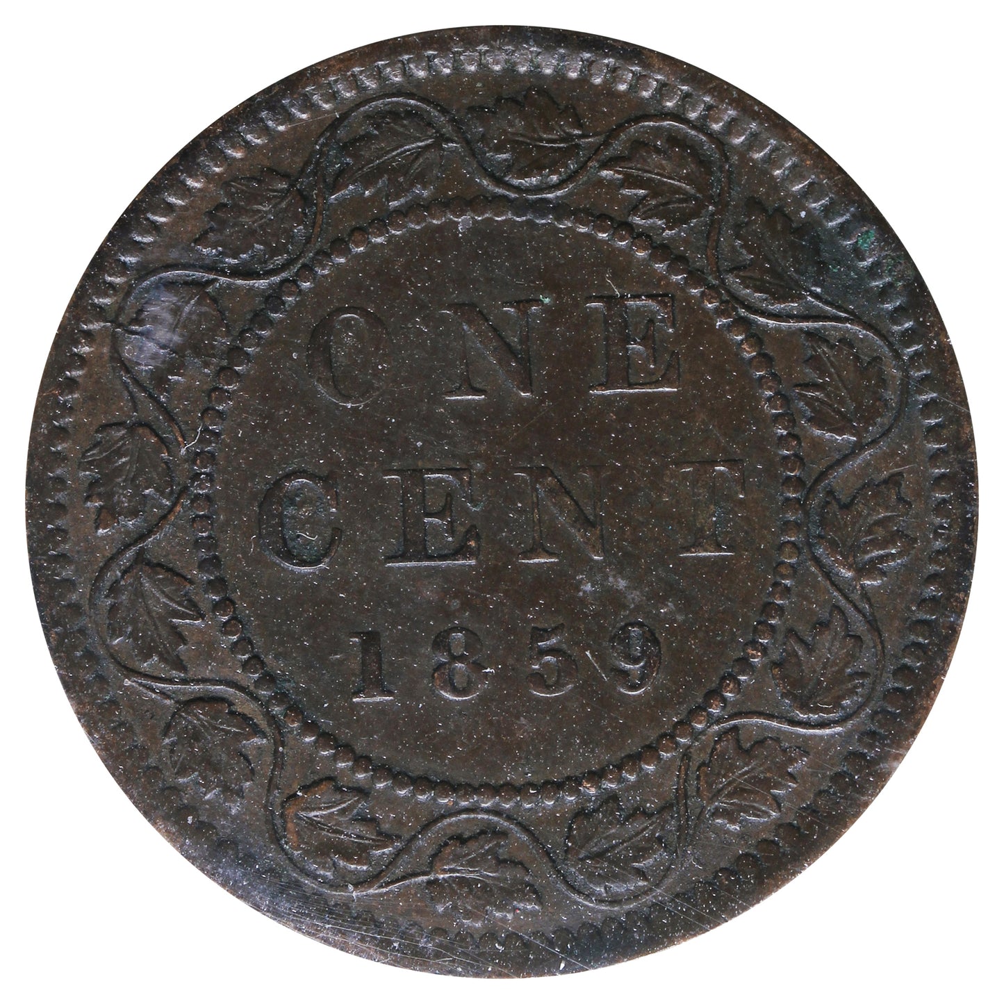 1859 DP N9 #3 Canada 1-cent ICCS Certified EF40