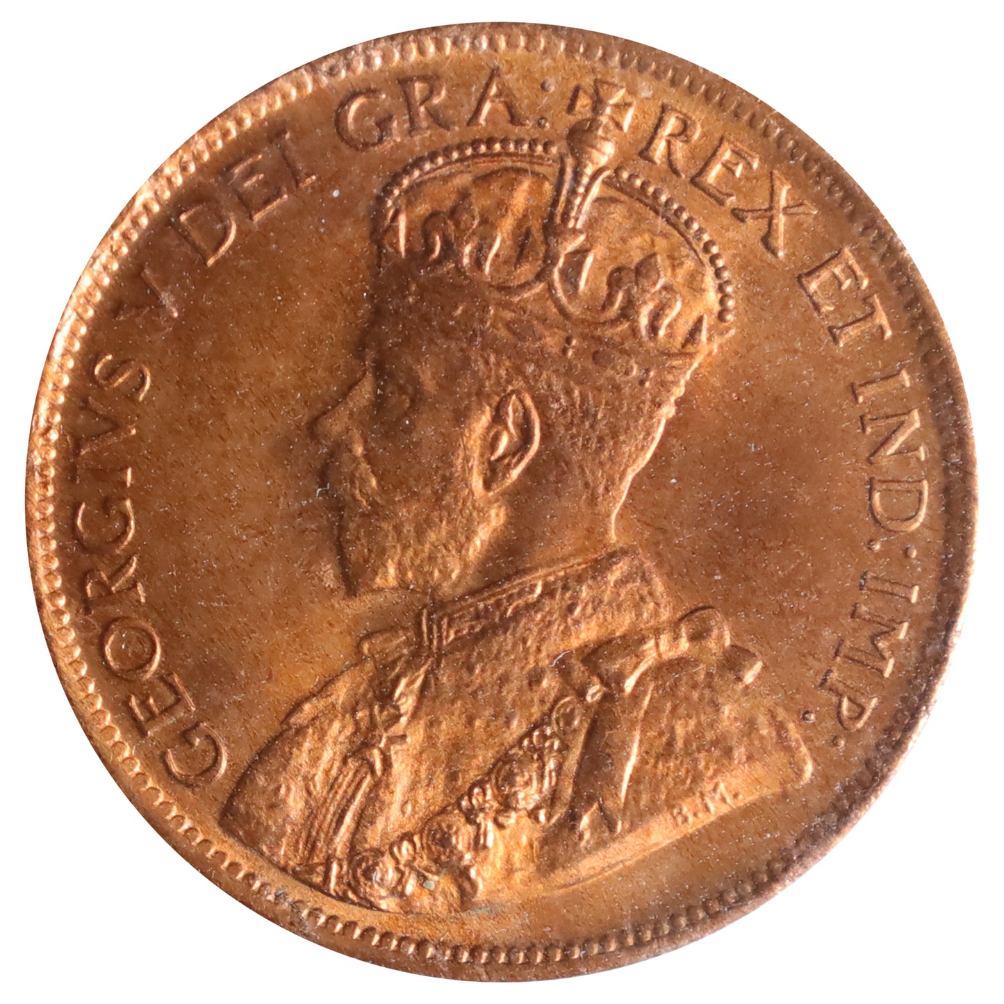 1915 Canada 1-cent ICCS Certified MS65 Red (XDF 567)