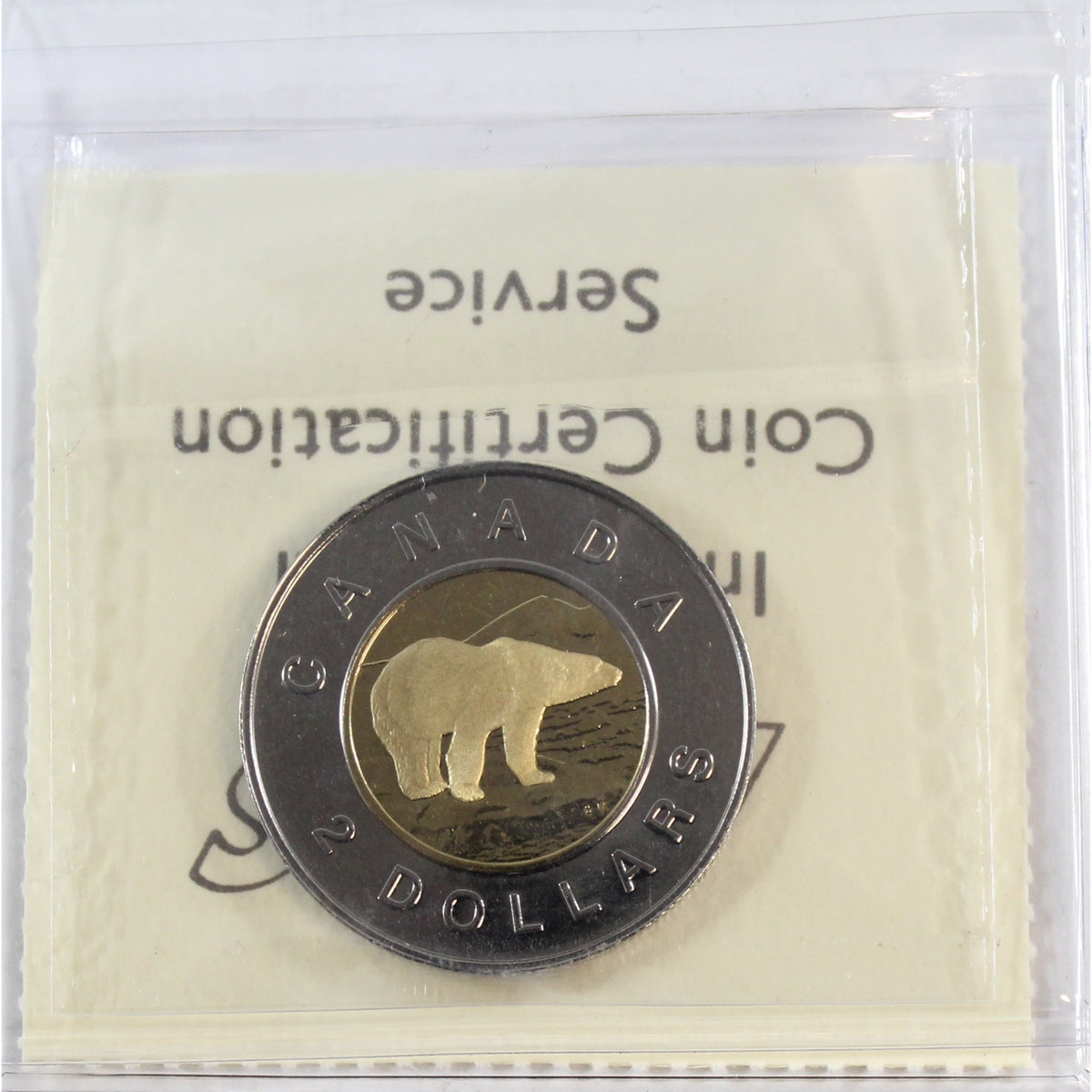 1999 Polar Bear Canada Two Dollar ICCS Certified MS67 Numismatic BU