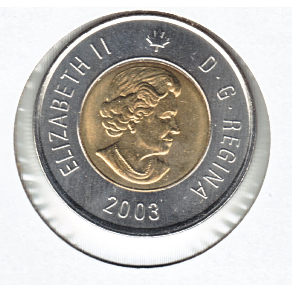 2003 New Effigy Canada Two Dollar Brilliant Uncirculated (MS-63)