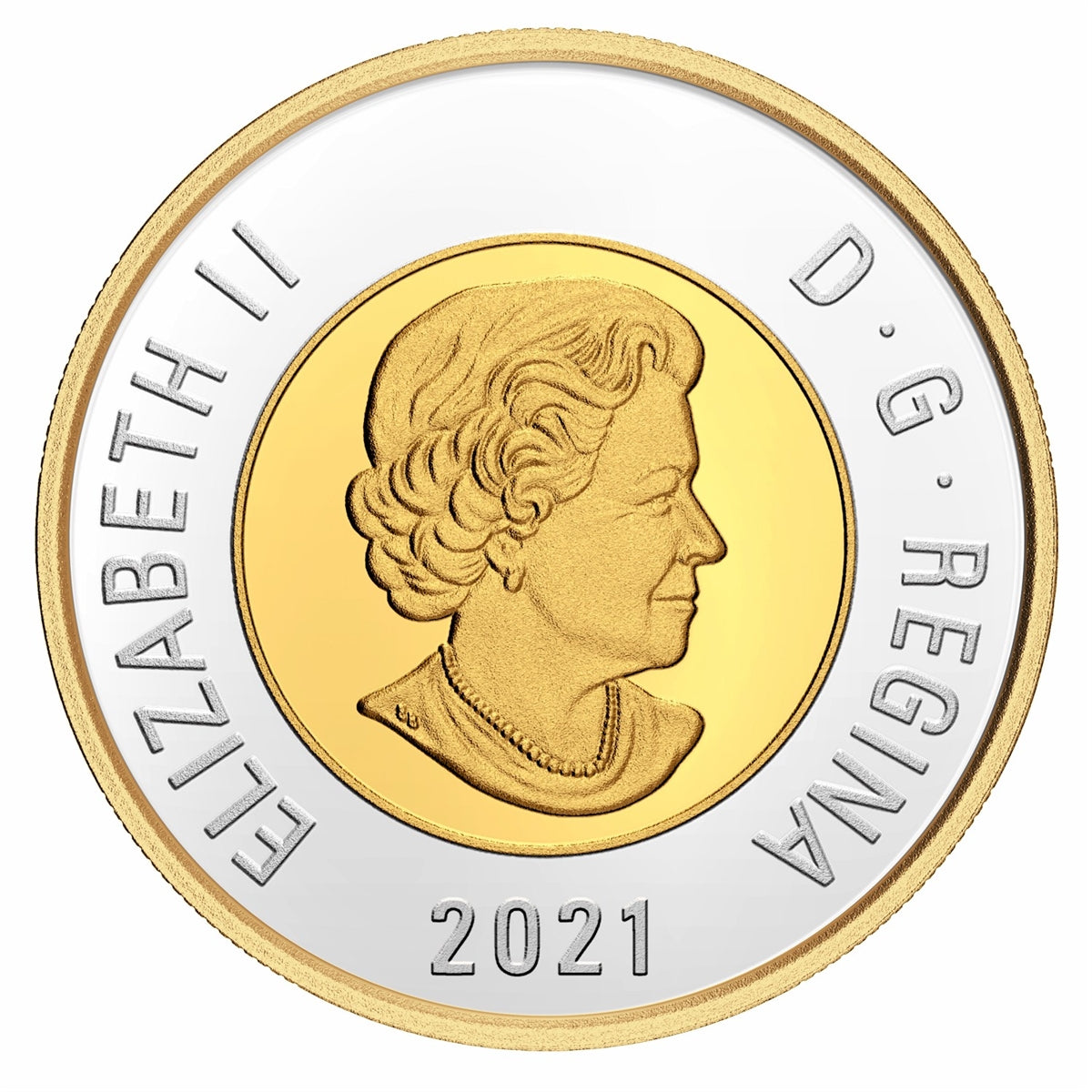 2021 Canada Two Dollar Gold Plated Silver Proof (No Tax)