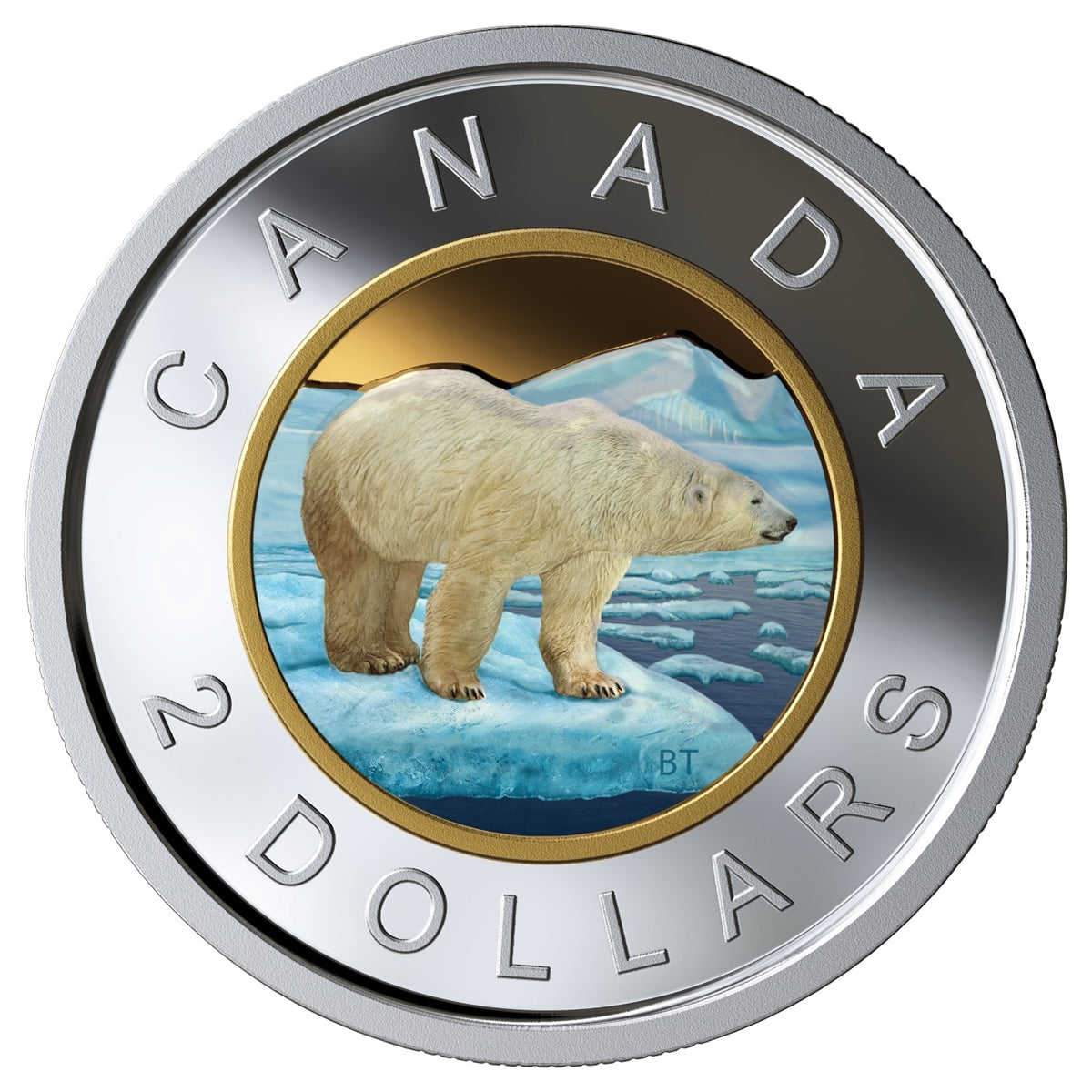 2019 Canada Two Dollar Coloured Silver Proof$ (No Tax)