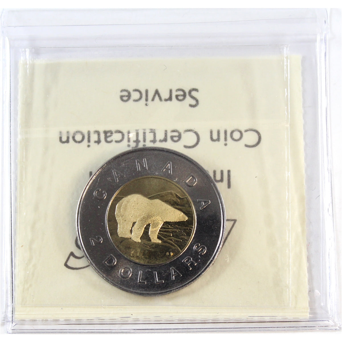 1998W Polar Bear Canada Two Dollar ICCS MS67 NBU