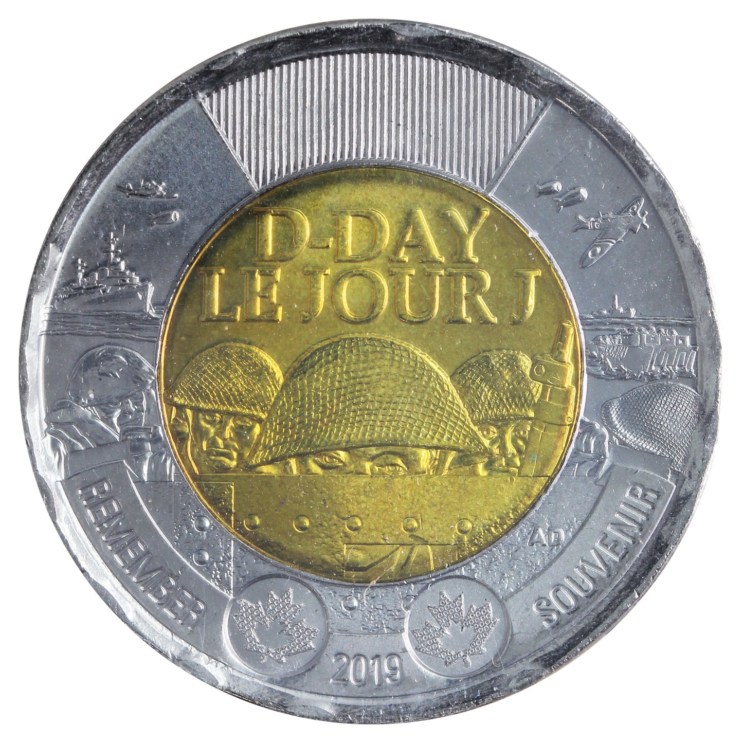 2019 D-Day Canada Two Dollars ICCS Certified MS-66