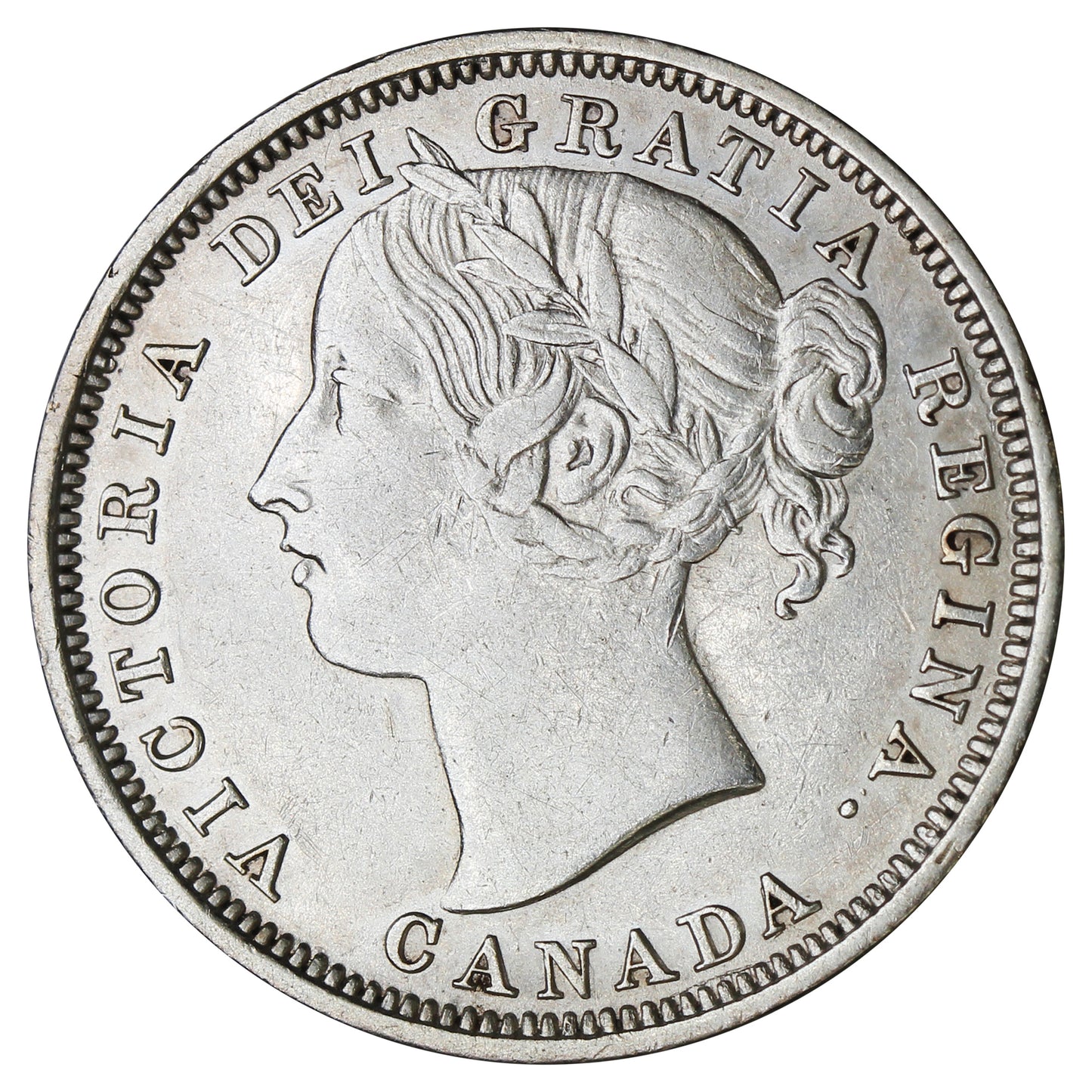 1858 Coinage Canada 20-cents Extra Fine (EF40) $