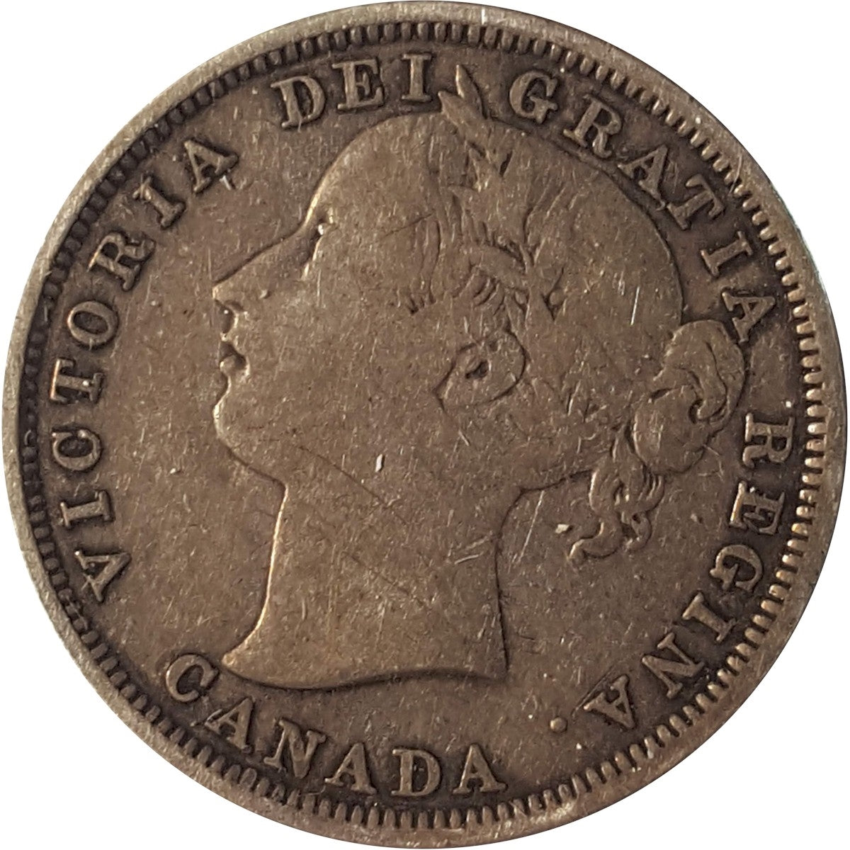 1858 Coinage Canada 20-cents VG-F (VG10) $