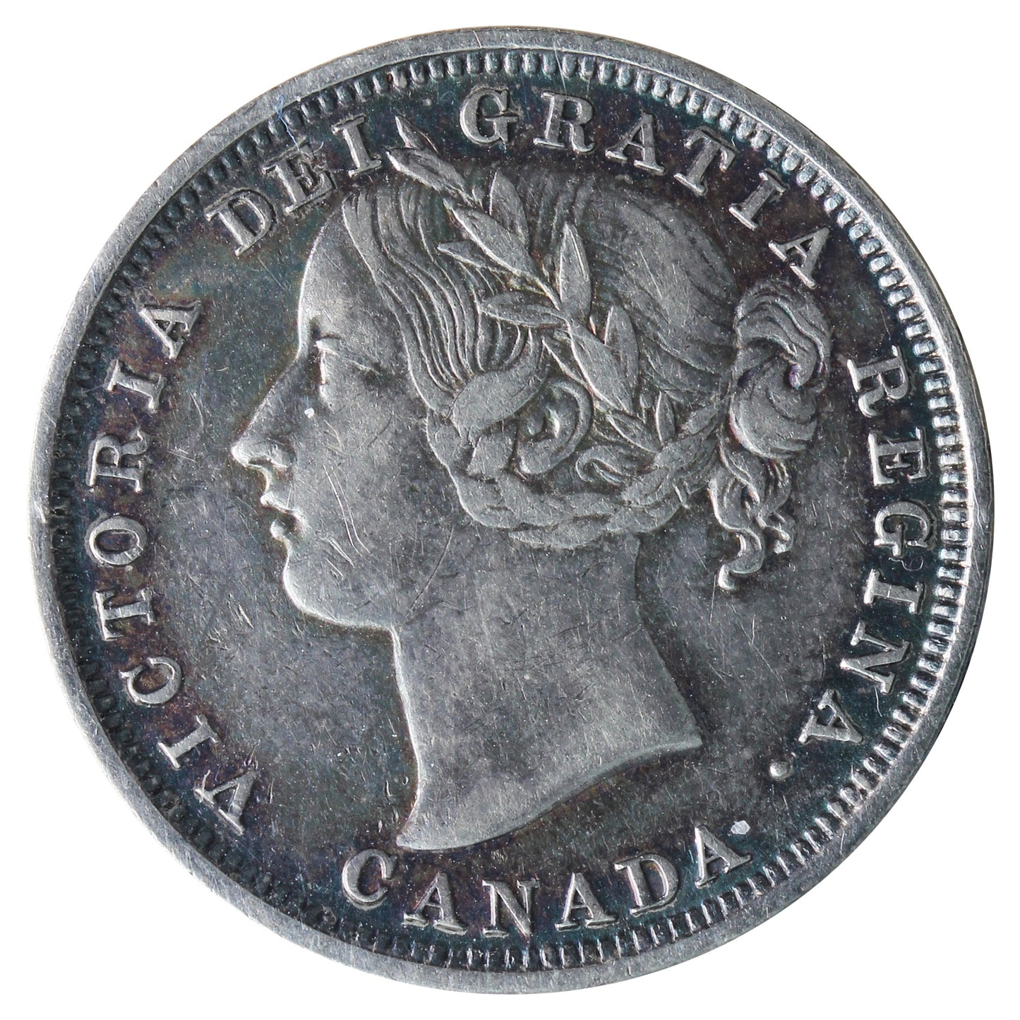 1858 Canada 20-cents ICCS Certified VF30 (XVR 134)