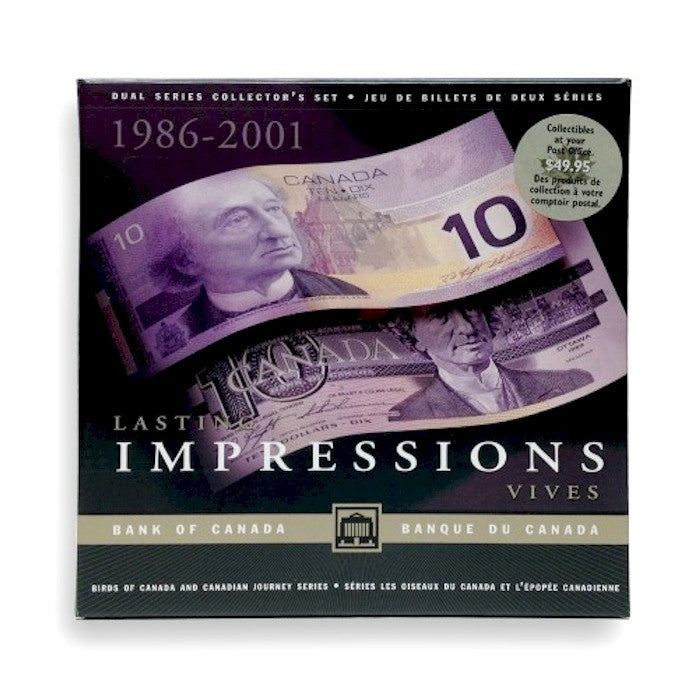 Lasting Impressions $10 Set issued by the Bank of Canada
