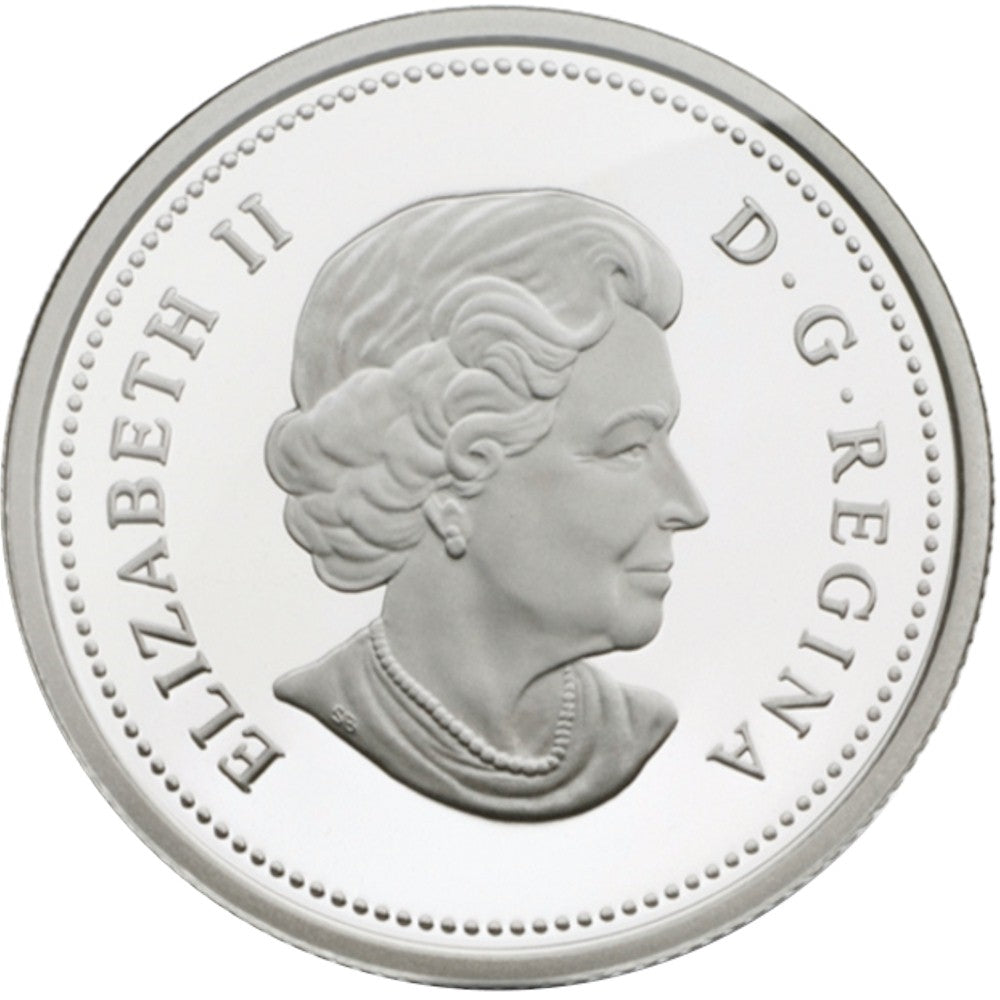 2004 Canada RCM Annual Report with Gold Plated Silver Poppy 25-cent