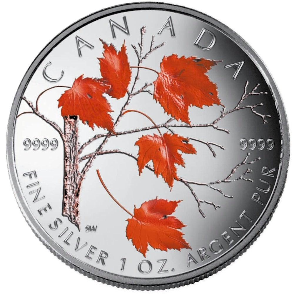 2004 Canada $5 Coloured Silver Maple Leaf (TAX Exempt)