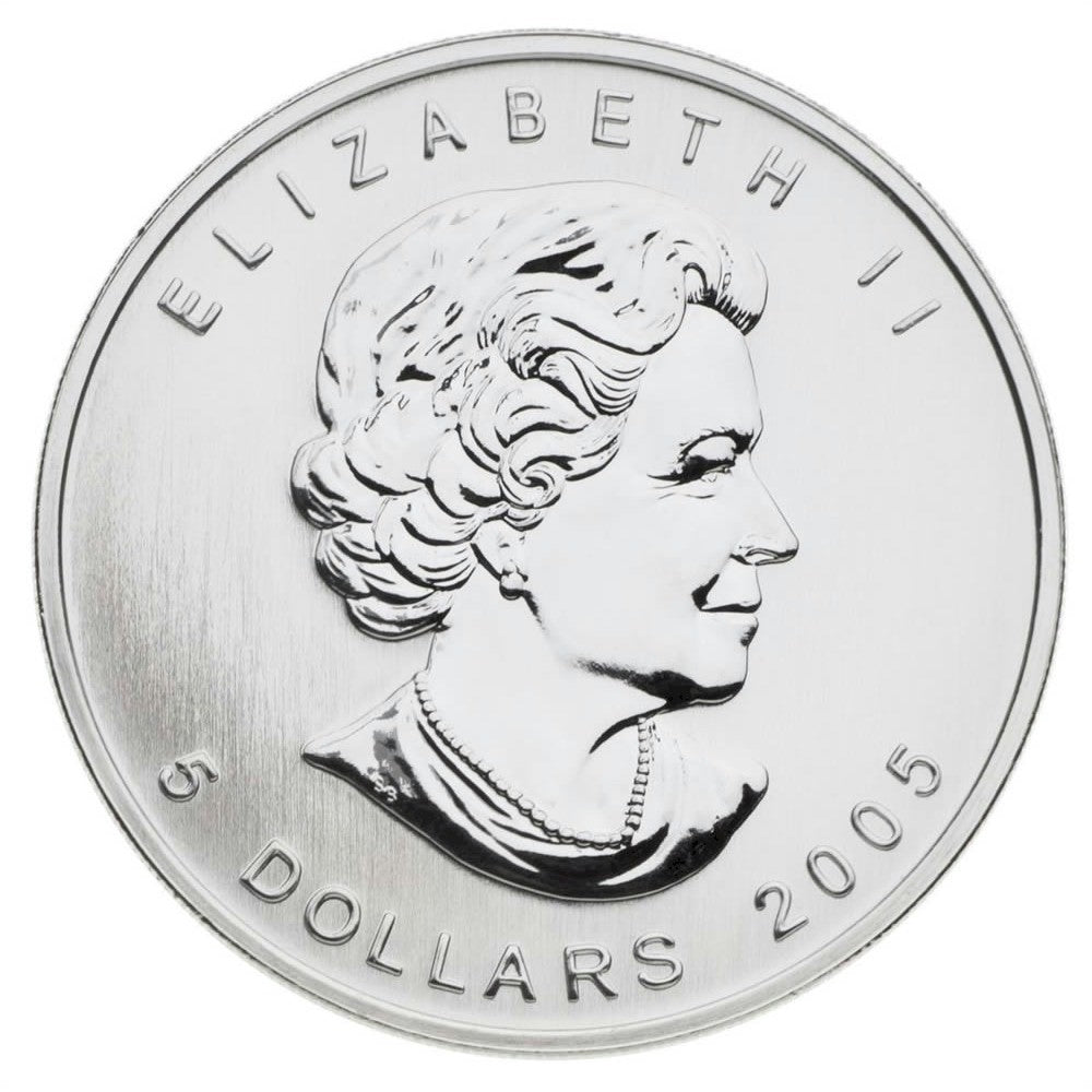 2005 Canada $5 Coloured Silver Maple Leaf (TAX Exempt)