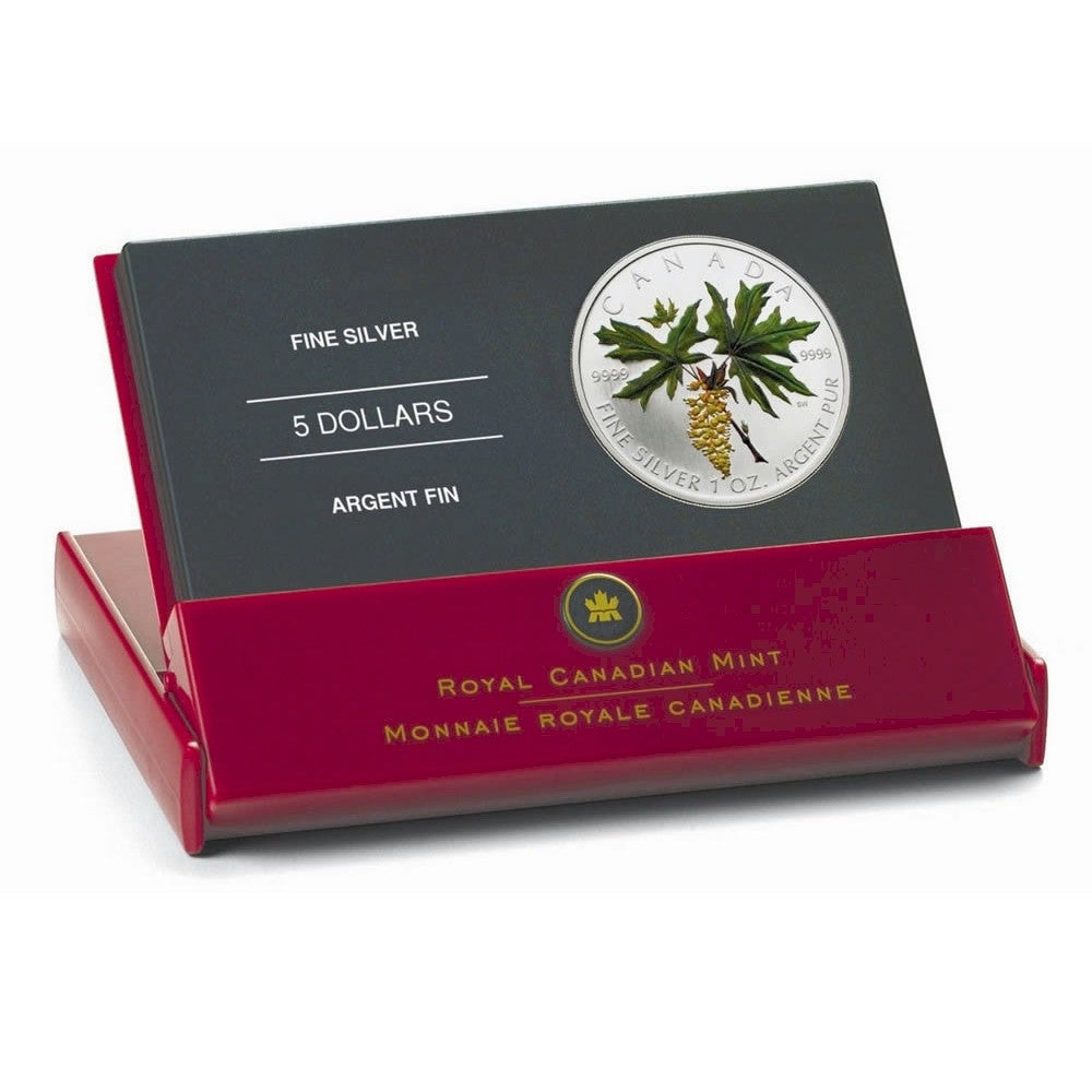 2005 Canada $5 Coloured Silver Maple Leaf (TAX Exempt)