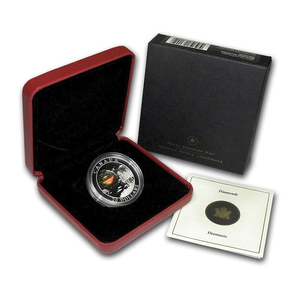 2005 (2004) Canada $20 Natural Wonders - NWT Diamonds Silver (No Tax)