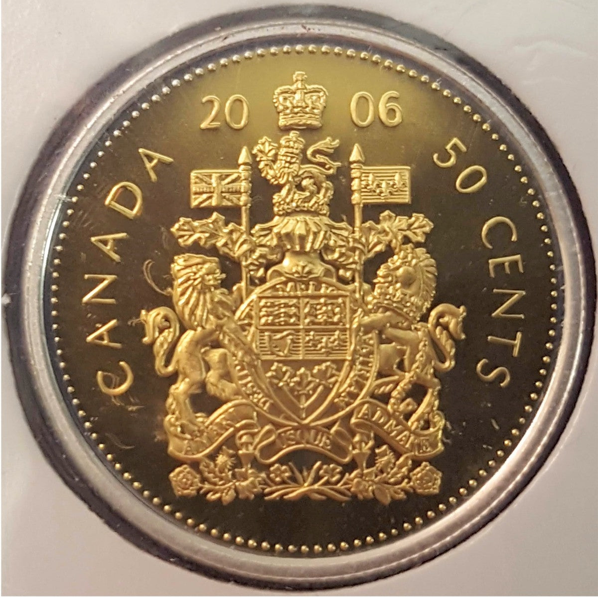 2006 Canada RCM Annual Report with Gold Plated 50-cent
