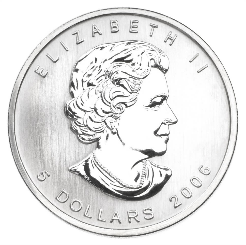 2006 Canada $5 Coloured Silver Maple Leaf (TAX Exempt)