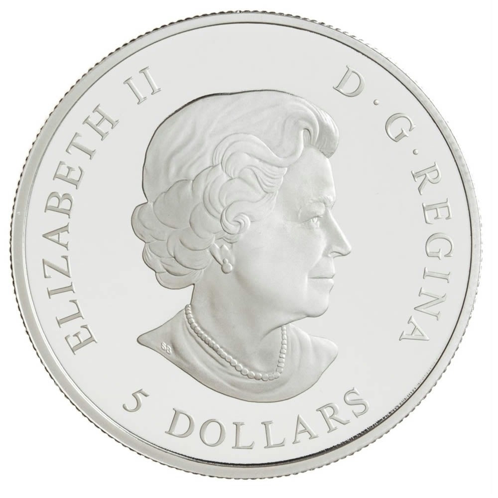 2006 Canada $5 Breast Cancer Pink Ribbon Fine Silver Coin (TAX Exempt)