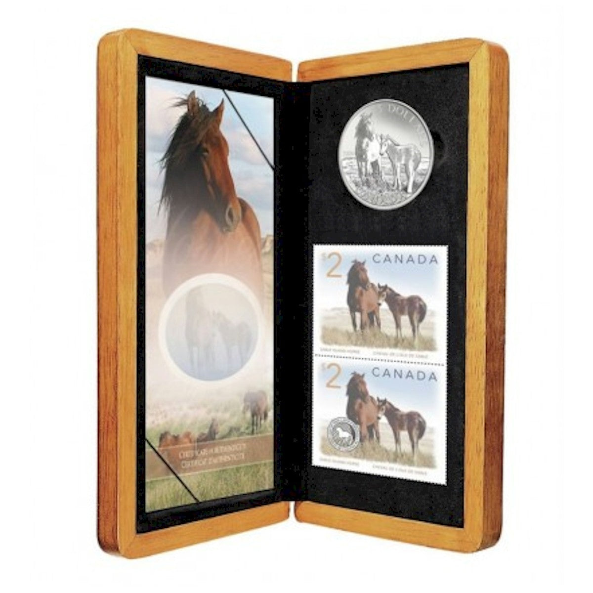 2006 Canada $5 Sable Island Horse & Foal Coin & Stamp Set (No Tax)
