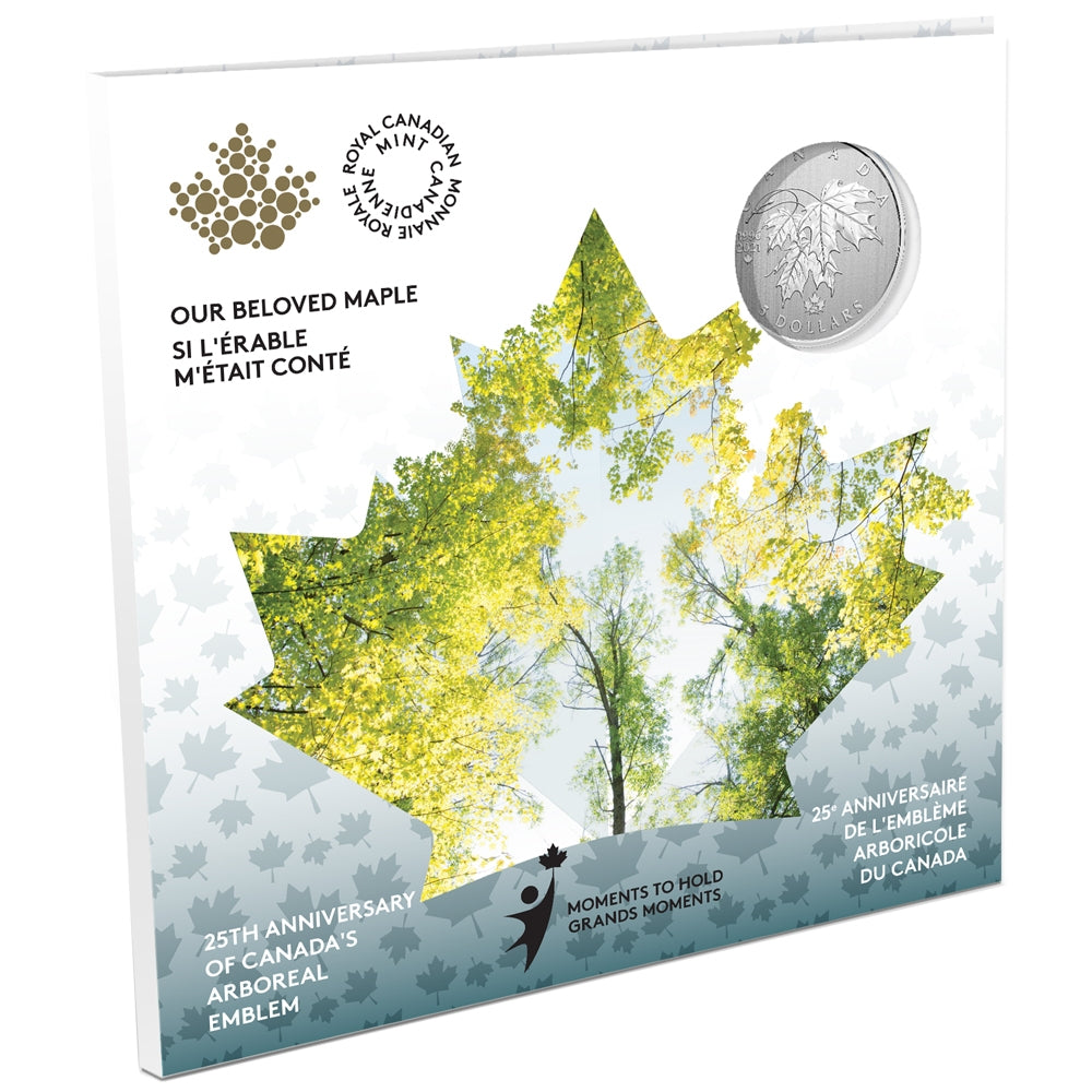 2021 $5 Moments to Hold - 25th Anniversary of Canada's Arboreal Emblem Silver (No Tax)