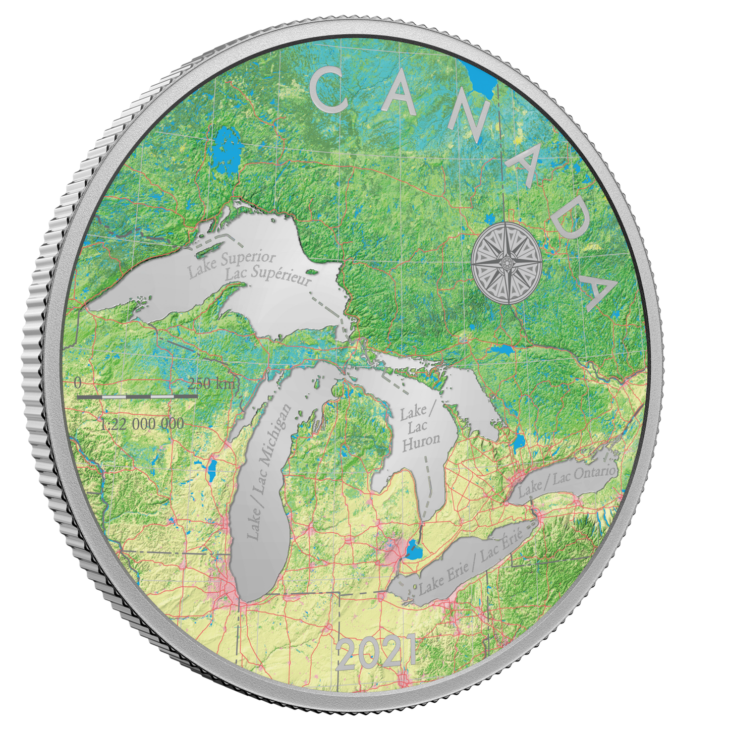 2021 Canada $50 Great Lakes Tribute Fine Silver (No Tax)
