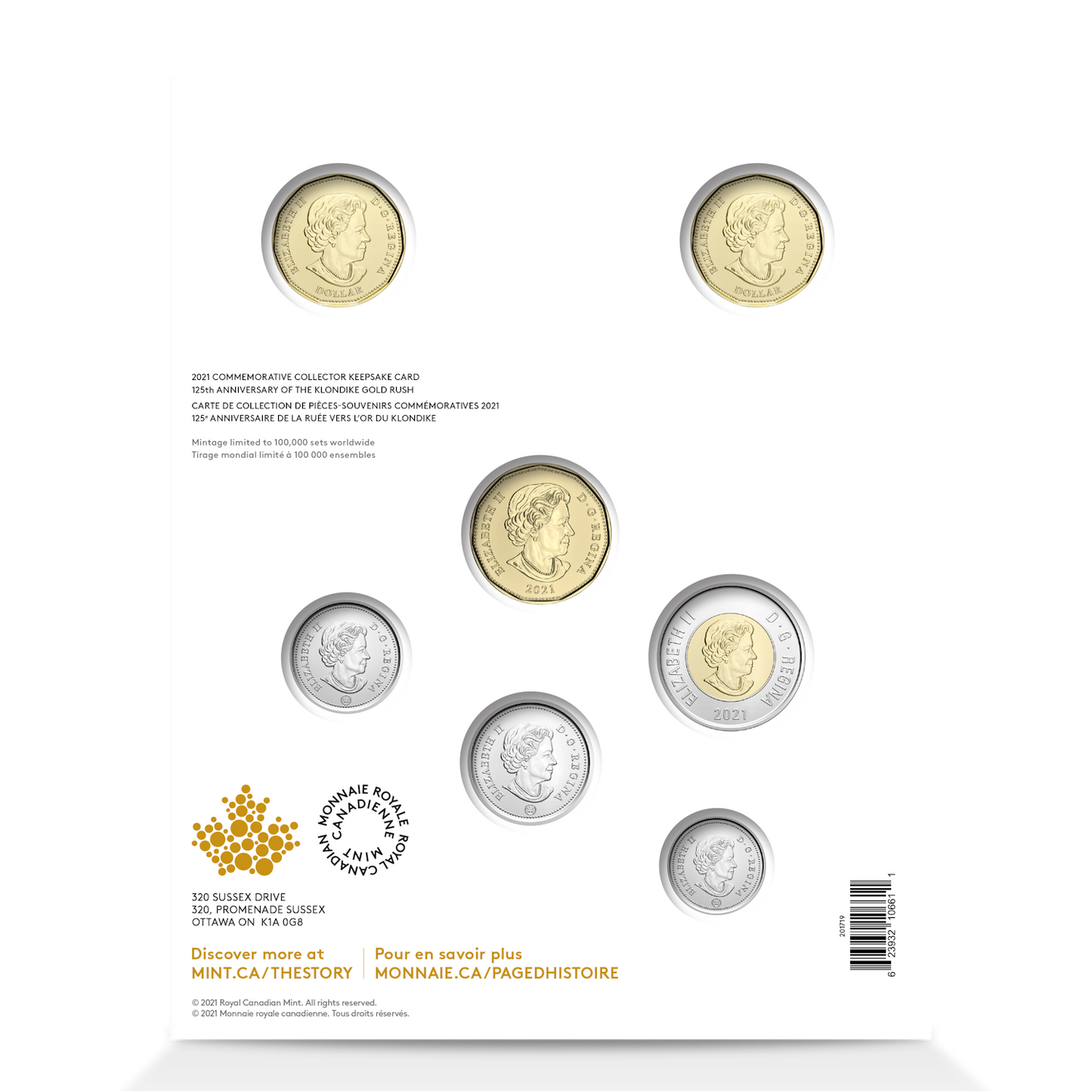 2021 Canada 125th Anniversary of the Klondike Gold Rush Keepsake Set