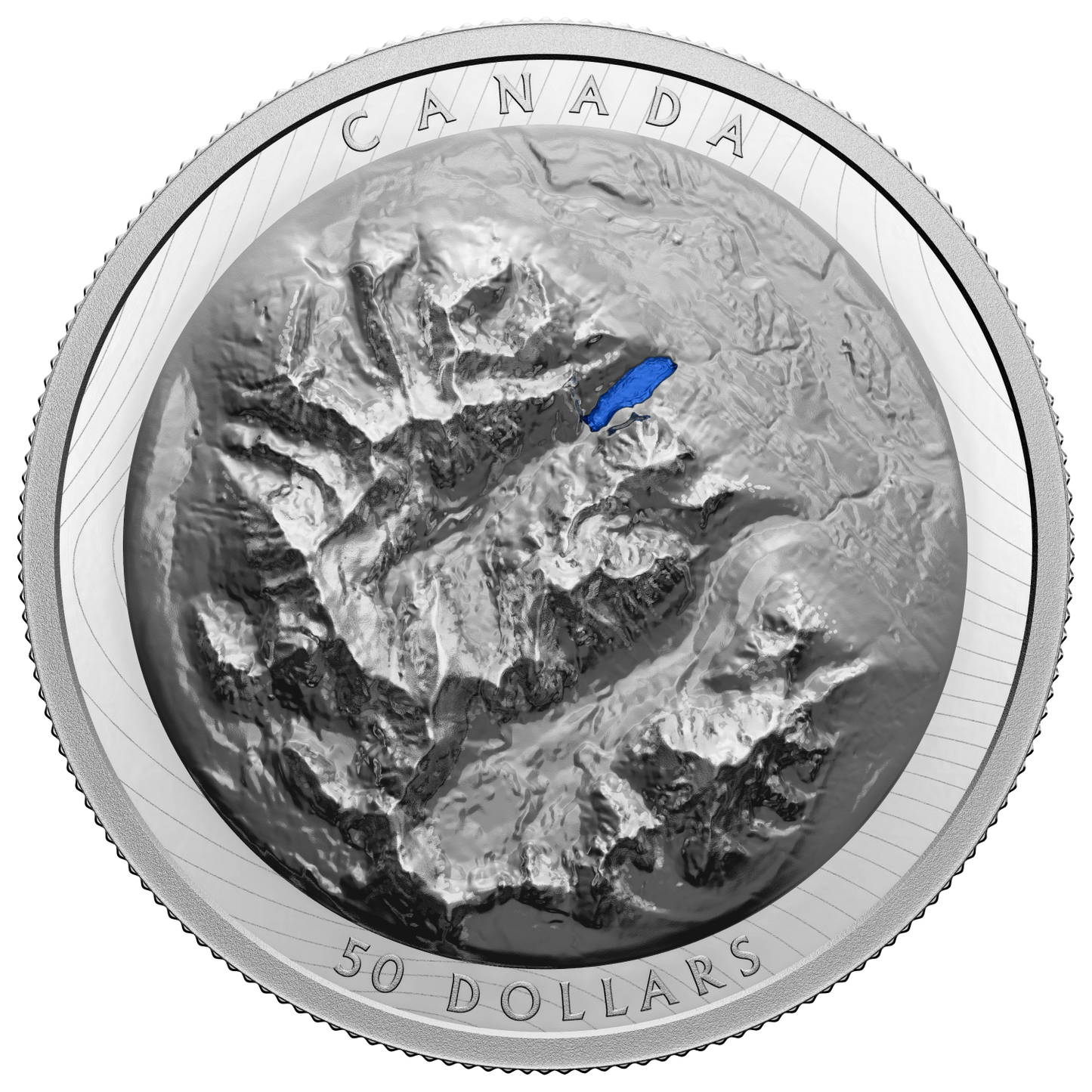 2021 Canada $50 Lake Louise Extraordinarily High Relief Fine Silver (No Tax)