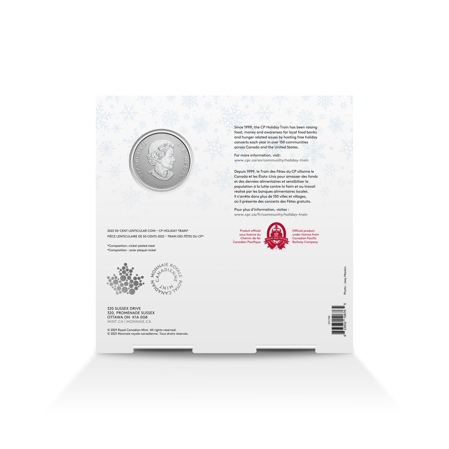 2022 Canada 50-cent CP Holiday Train Lenticular Coin